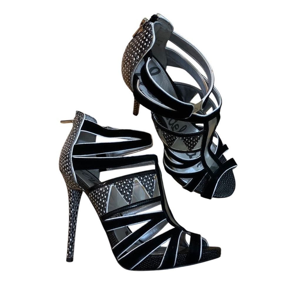 Sam Edelman 6.5 Elegant‎ Black Strappy Heels